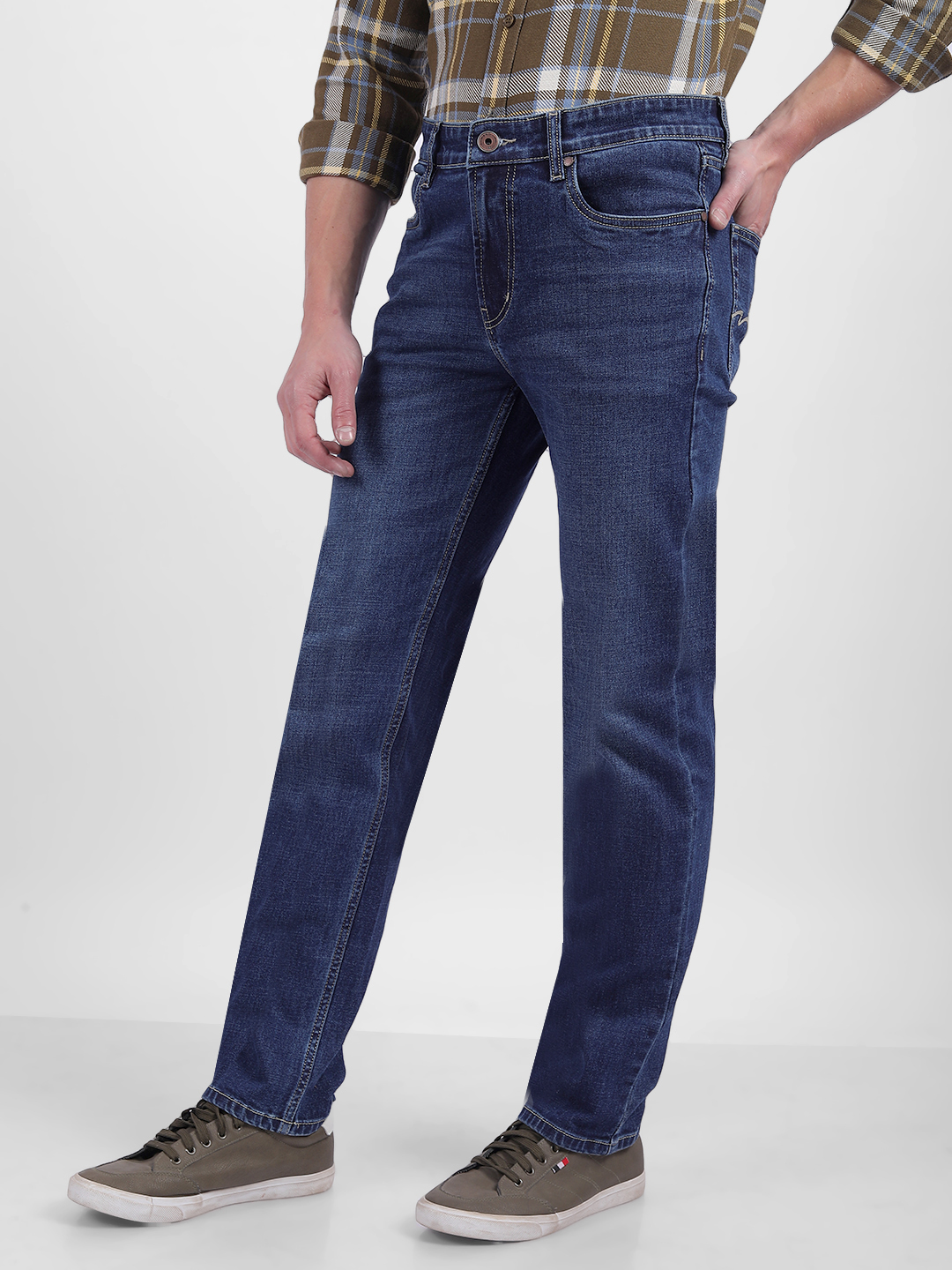 Numero Uno Men Faded Blue Jeans